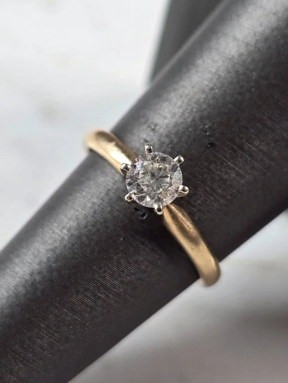 Womens Vintage Estate 14k Gold Diamond Engagement Ring 2.4g #E7928